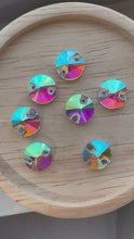 Load and play video in Gallery viewer, AB Glass sew on round rhinestone

